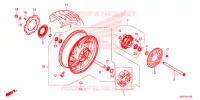 ROUE ARRIERE pour Honda CBR 650 F de 2014