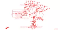 CACHE CENTRAL pour Honda NC 750 POLICE de 2015