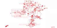 CACHE CENTRAL pour Honda NC 750 POLICE de 2015