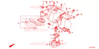 CACHE CENTRAL pour Honda NC 750 POLICE de 2015