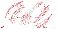 CARENAGE ARRIERE (NSC502WH/T2) pour Honda VISION 50 R BLANC de 2014