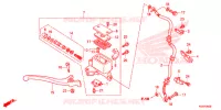 MAITRE CYLINDRE DE FREIN AVANT pour Honda SH 125 SPORTY de 2015