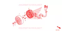 ROTOR   STATOR pour Honda SH 125 SPORTY de 2015