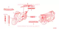 AUTOCOLLANTS pour Honda SH 125 SPECIAL 3ED de 2014