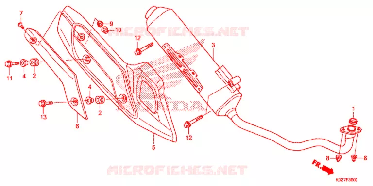 SILENCIEUX D'ECHAPPEMENT Honda SCOOTER 150 SH 2014  SH150ADE