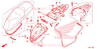 SELLE   COFFRE pour Honda SH 150 ABS D SPECIAL 3ED de 2015