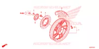 ROUE ARRIERE pour Honda SH 150 D SPECIAL 4E de 2014
