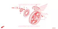 ROUE ARRIERE pour Honda SH 150 D de 2014