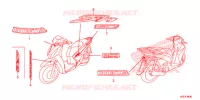 AUTOCOLLANTS pour Honda SH 150 SPORTY STANDARD de 2014