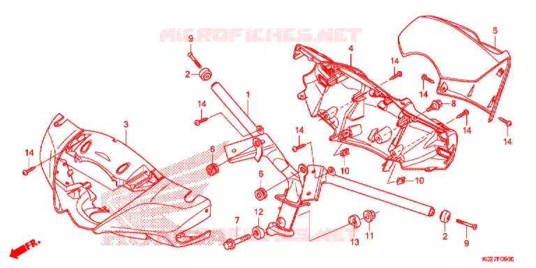 GUIDON - CARENAGE Honda SCOOTER 150 SH 2015  SH150E