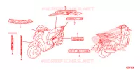 AUTOCOLLANTS pour Honda SH 150 SPECIAL 5ED de 2014