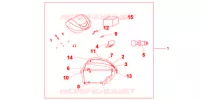 TOP CASE 35 L QUASAR SILVER pour Honda SH 300 ABS de 2008