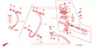MAITRE CYLINDRE DE FREIN ARRIERE pour Honda SH 300 ABS de 2008