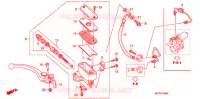 MAITRE CYLINDRE DE FREIN AVANT pour Honda ST 1300 ABS de 2014