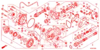 ENGRENAGE FINAL AVANT pour Honda FOURTRAX 420 RANCHER 4X4 DCT PS RED de 2014