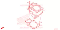 CYLINDRE pour Honda FOURTRAX 420 RANCHER 4X4 DCT PS de 2015