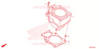 CYLINDRE pour Honda FOURTRAX 420 RANCHER 4X4 EPS Manual Shift de 2015