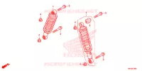 AMORTISSEUR AVANT pour Honda FOURTRAX 500 FOREMAN 4X4 Electric Shift, Power Steering Red de 2014