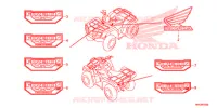 AUTOCOLLANTS pour Honda FOURTRAX 500 FOREMAN 4X4 Electric Shift, Power Steering Red de 2014