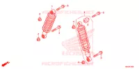 AMORTISSEUR AVANT pour Honda FOURTRAX 500 FOREMAN 4X4 Electric Shift, Power Steering Red de 2014