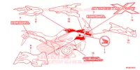 AUTOCOLLANTS pour Honda CROSSTOURER 1200 L de 2014