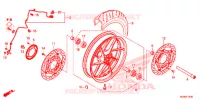 ROUE AVANT pour Honda VFR 800 F de 2015