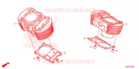 CYLINDRE pour Honda SHADOW VT 750 SPIRIT S de 2014