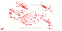 REPOSE PIED (VT750CS/C2B/C2S/C) pour Honda SHADOW VT 750 SPIRIT S de 2014
