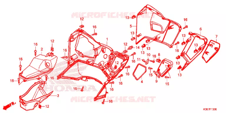 PROTEGE JAMBES Honda SCOOTER 125 PCX 2015  WW125EX2F