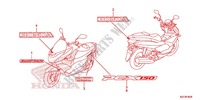 AUTOCOLLANTS pour Honda PCX 150 de 2012