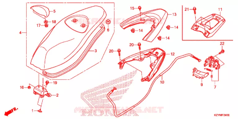 SELLE Honda SCOOTER 150 PCX 2013  WW150D