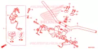 GUIDON   TE DE FOURCHE pour Honda XL 125 L Electric start + Kick start de 2014