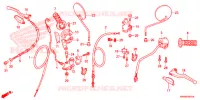 LEVIER DE GUIDON   CABLE   COMMODO (XL125LK) pour Honda XL 125, Kick starter only -2DK- de 2012