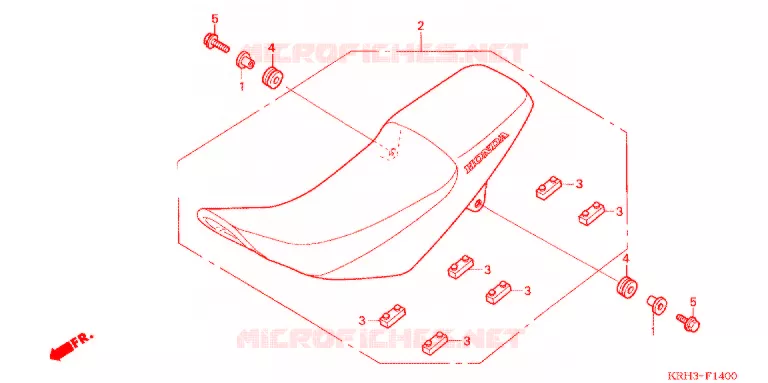 SELLE Honda MOTO 125 XR 2011  XR125LEKB