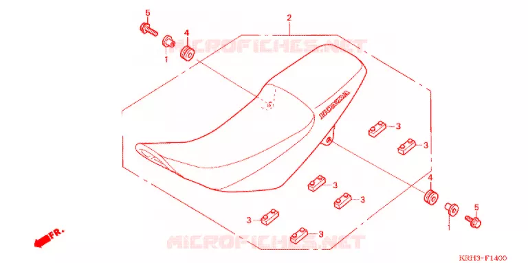 SELLE Honda MOTO 125 XR 2011  XR125LEKB