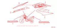 AUTOCOLLANTS pour Honda XR 125 L ARRANQUE ELÉCTRICO de 2011