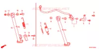 BEQUILLE pour Honda XR 125 L ARRANQUE ELÉCTRICO de 2011