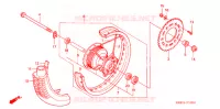 ROUE ARRIERE pour Honda XR 125 L ARRANQUE ELÉCTRICO de 2011