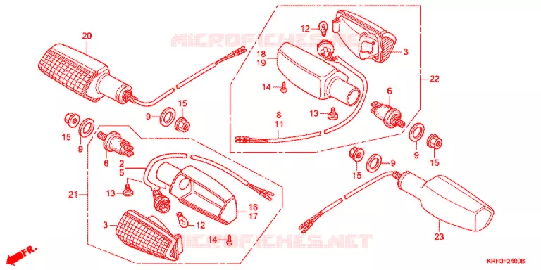 CLIGNOTANT Honda MOTO 125 XR 2012  XR125LEKB