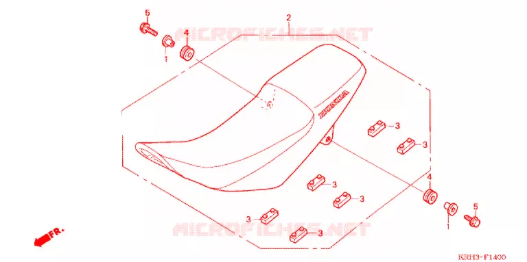 SELLE Honda MOTO 125 XR 2011  XR125LEKB