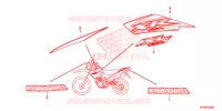 AUTOCOLLANTS pour Honda XR 125 L ARRANQUE ELÉCTRICO 1LA de 2012