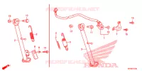 BEQUILLE pour Honda XR 125 L ELECTRIC START + KICK START de 2012