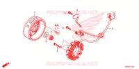 ALTERNATEUR pour Honda XR 125 L Electric start + Kick start de 2014