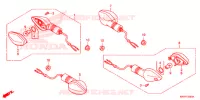 CLIGNOTANT pour Honda XR 125 L Electric start + Kick start de 2014