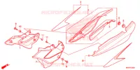 COUVERCLES LATERAUX pour Honda XR 125 L Electric start + Kick start de 2014
