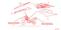 AUTOCOLLANTS pour Honda XR 125 L Kick start only -1LA- de 2011