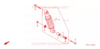 AMORTISSEUR ARRIERE pour Honda XR 125 L Kick start only de 2011