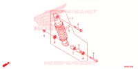 AMORTISSEUR ARRIERE pour Honda XR 125 L ARRANQUE DE PIE de 2012
