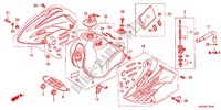 RESERVOIR A CARBURANT (XR250HS6,7,8,E/LS6,7,8) pour Honda XR 250 TORNADO 2LA de 2009