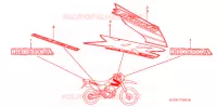 AUTOCOLLANTS pour Honda XR 250 de 2002